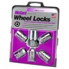 24538 Locking Lug Nuts, Chrome Cone Seat Style Thread Size: 1/2-20 Key Hex Size: Dual Includes 5 Lug Nuts & 1 Key - image 3