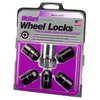 24548 Locking Lug Nuts-Chrome/Black Cone Seat Style - image 3