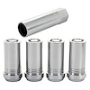 25110 Locking Lug Nuts, Chrome Cone Seat-Tuner Style Thread Size: M14 x 1.5 Key Hex Size: 1" Includes 4 Lug Nuts & 1 Key