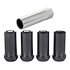 25112 Locking Lug Nuts, Chrome Cone Seat-Tuner Style Thread Size: 14 mm x 1.50, Key Hex Size: 1", Includes 4 Lug Nuts & 1 Key - image 1