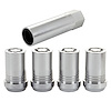 25115 Locking Lug Nuts, Chrome Cone Seat-Tuner Style Thread Size: M14 x 1.50 Key Hex Size: 22mm Includes 4 Lug Nuts & 1 Key