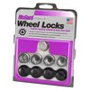 25167 Locking Lug Nuts, Silver Radius Seat-Open End Style Thread Size: M14 x 1.5 Key Hex Size: 19mm Includes 4 Lug Nuts & 1 Key - image 3