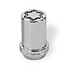 Locking Lug Nuts - Chrome Cone Seat-Tuner Style Thread Size: 1/2-20 Key Hex Size: 13/16" Includes 4 Lug Nuts and 1 Key - image 1