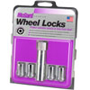 25254 Locking Lug Nuts, Chrome Cone Seat-Tuner Style Thread Size: M12 x 1.25 Key Hex Size: 13/16" Includes 4 Lug Nuts & 1 Key - image 2
