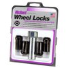 25340 Locking Lug Nuts, Chrome/Black Cone Seat-Tuner Style Thread Size: 1/2"-20 Key Hex Size: 13/16" Includes 4 Lug Nuts & 1 Key - image 3