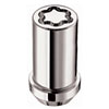 Locking Lug Nuts - Chrome Cone Seat-Tuner Style Thread Size: 1/2"-20 Key Hex Size: 13/16" Includes 5 Lug Nuts and 1 Key - image 2