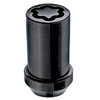 25540BK Locking Lug Nuts, Chrome/Black Cone Seat-Tuner Style Thread Size: 1/2"-20, Key Hex Size: 13/16" - image 2