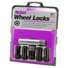 25540BK Locking Lug Nuts, Chrome/Black Cone Seat-Tuner Style Thread Size: 1/2"-20, Key Hex Size: 13/16" - image 3