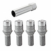 Chrome Cone Seat Tuner Style Lug Bolts Threads: M12 x 1.5 - image 1