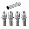 Chrome Cone Seat Tuner Style Lug Bolts Threads: M12 x 1.5 - image 1