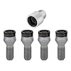27326 Chrome/Black Cone Seat Lug Bolt Threads: M14 x 1.25