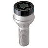 27326 Chrome/Black Cone Seat Lug Bolt Threads: M14 x 1.25 - image 2