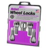 27326 Chrome/Black Cone Seat Lug Bolt Threads: M14 x 1.25 - image 3