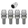 Chrome Radius Seat Lug Bolt Threads: M14 x 1.5 - image 1