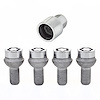 Chrome Radius Seat Lug Bolt Threads: M12 x 1.5 - image 1