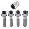 28317 Chrome/Black Radius Seat Lug Bolt Threads: M14 x 1.5
