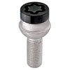 28318 Chrome/Black Radius Seat Lug Bolt Threads: M14 x 1.5 - image 2