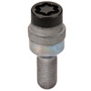 28320 Chrome/Black Cone Seat Lug Bolt Threads: M14 x 1.25 - image 2