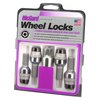 28320 Chrome/Black Cone Seat Lug Bolt Threads: M14 x 1.25 - image 3