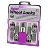 28332 Chrome/Black Radius Seat Lug Bolt Threads: M14 x 1.5 - image 3