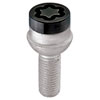 28374 Chrome/Black Radius Seat Lug Bolt Threads: M14 x 1.5 - image 2