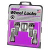 28374 Chrome/Black Radius Seat Lug Bolt Threads: M14 x 1.5 - image 3