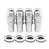 62820 Chrome Long 1.000" Mag/Shank Lug Nuts 1/2" -20 Thread Size - image 1