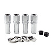 63000 Chrome Racing Style 1.365" Shank Lug Nuts 1/2" -20 13/16" Hex Size - image 1
