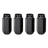 64022 Chrome/Black Acorn/Conical Seat Lug Nuts M14 x 1.5 Thread Size