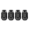 64074 Chrome/Black Acorn/Conical Seat Lug Nuts M14 x 1.5 Thread Size
