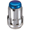 Chrome Tuner Style Spline Drive Lug Nuts w/Blue Cap M12 x 1.5 - image 2