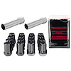 Black Tuner Style Spline Drive Lug Nut Kit M12 x 1.25 Thread Size 13/16" Hex Size - image 1