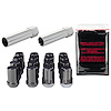 65457BK Black Tuner Style Spline Drive Lug Nut Kit M12 x 1.5 Thread Size 13/16" Hex Size