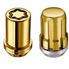 Chrome/Gold Tuner Style Spline Drive Lug Nut Kit M12 x 1.25 Thread Size 13/16" Hex Size - image 3