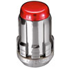 Chrome Tuner Style Spline Drive Lug Nut Kit w/Red Caps M12 x 1.5 Thread Size - image 2
