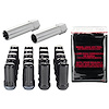 65540BK Black Tuner Style Spline Drive Lug Nut Kit w/Black Caps 1/2" x 20 Thread Size