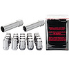 65554 Chrome Tuner Style Spline Drive Lug Nut Kit M12 x 1.25 Thread Size 13/16" Hex Size 20 Lug kit