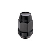 LUG NUT BX 144 1/2-20 CONE SEAT BULGE BLACK - image 1