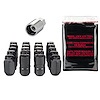 84527 Black Chrome Acorn/Conical Seat Lug Nut Kit M14 x 1.5 Thread Size