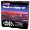 84658 Black Chrome Acorn/Conical Seat Lug Nut Kit M12 X 1.5 Thread Size - image 3