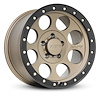 274478 Classic Pro Wheel [Size: 17"x9"] Satin Bronze w/Black Lip, Simulated Beadlock w/Zinc Bolts - image 1