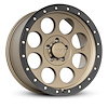 274499 Classic Pro Wheel [Size: 18"x9"] Satin Bronze w/Black Lip, Simulated Beadlock w/Zinc Bolts - image 1