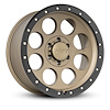 274501 Classic Pro Wheel [Size: 18"x9"] Satin Bronze w/Black Lip, Simulated Beadlock w/Zinc Bolts - image 1