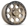 274504 Classic Pro Wheel [Size: 18"x9"] Satin Bronze w/Black Lip, Simulated Beadlock w/Zinc Bolts - image 1