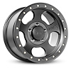 274522 Canyon Pro Wheel [Size: 17"x9"] Satin Black, Simulated Beadlock w/Zinc Bolts - image 1