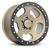 274613 Canyon Pro Wheel [Size: 17"x9"] Satin Bronze w/Black Lip, Simulated Beadlock w/Zinc Bolts - image 1