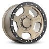 274619 Canyon Pro Wheel [Size: 17"x9"] Satin Bronze w/Black Lip, Simulated Beadlock w/Zinc Bolts - image 1