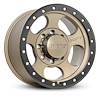 274620 Canyon Pro Wheel [Size: 17"x9"] Satin Bronze w/Black Lip, Simulated Beadlock w/Zinc Bolts - image 1