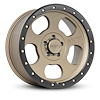 274673 Canyon Pro Wheel [Size: 18"x9"] Satin Bronze w/Black Lip, Simulated Beadlock w/Zinc Bolts - image 1