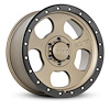 274676 Canyon Pro Wheel [Size: 18"x9"] Satin Bronze w/Black Lip, Simulated Beadlock w/Zinc Bolts - image 1